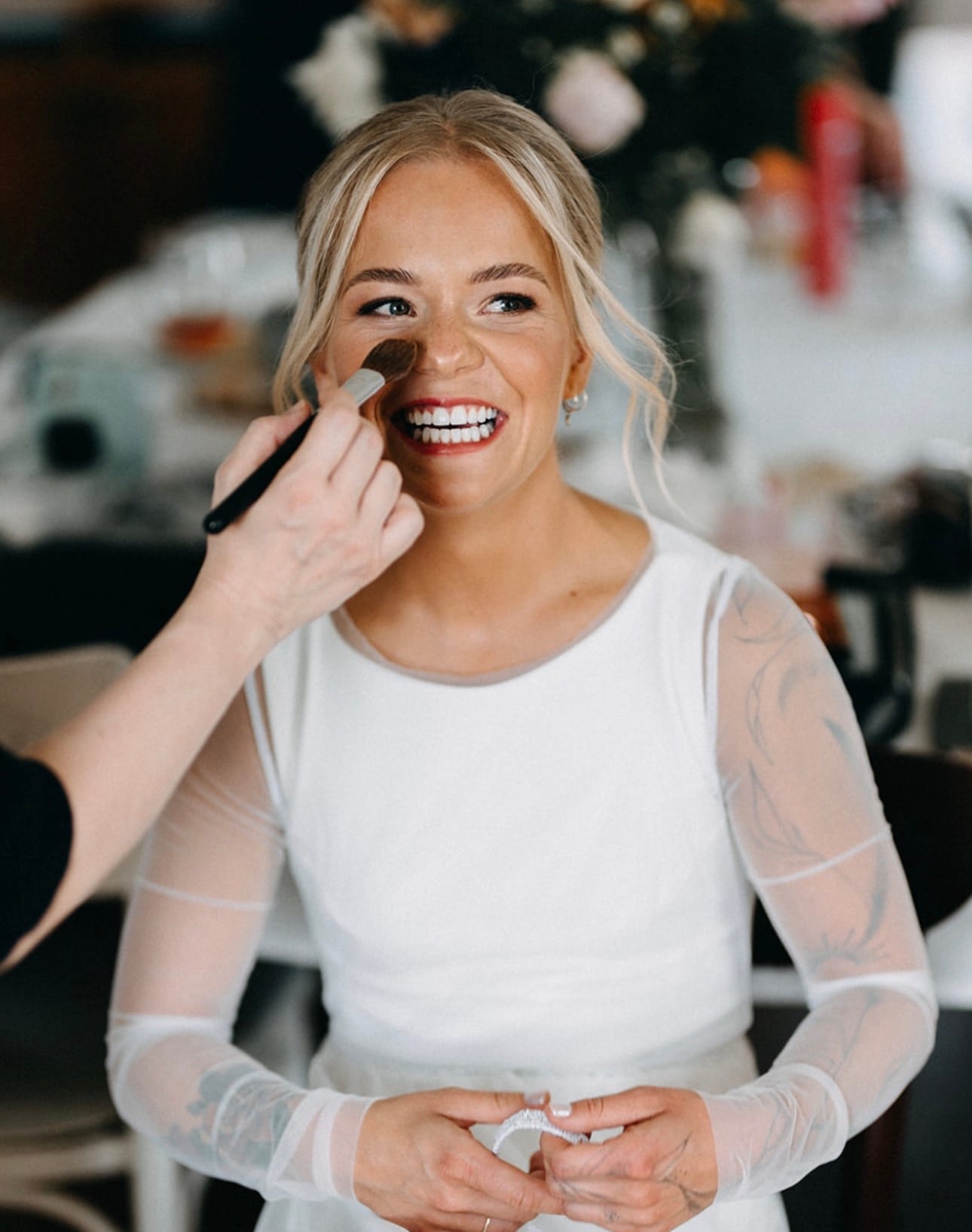 Bride on her wedding day